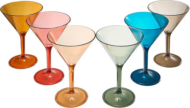 Acrylic Martini Glasses