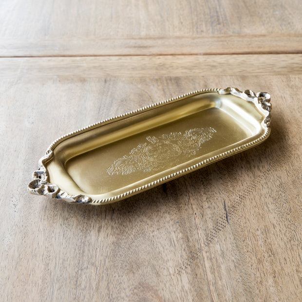 Antique Brass Tip Tray