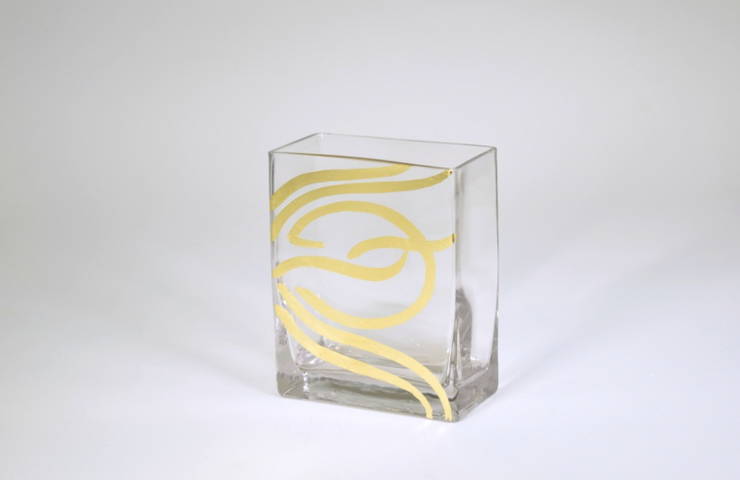 6 in. Rectangular Glass Vase