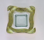 13 in. Square Butterfly Glass Bowl