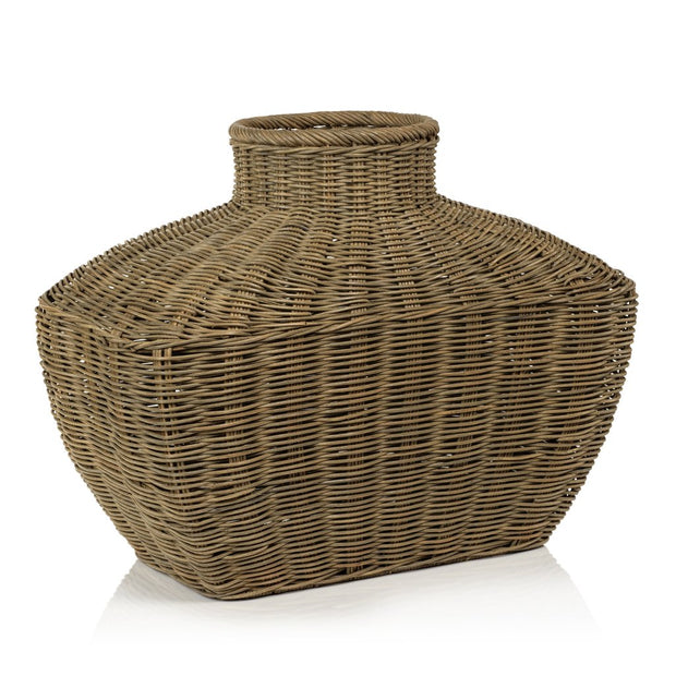 Bastide Flask Shaped Rattan Basket/Vase