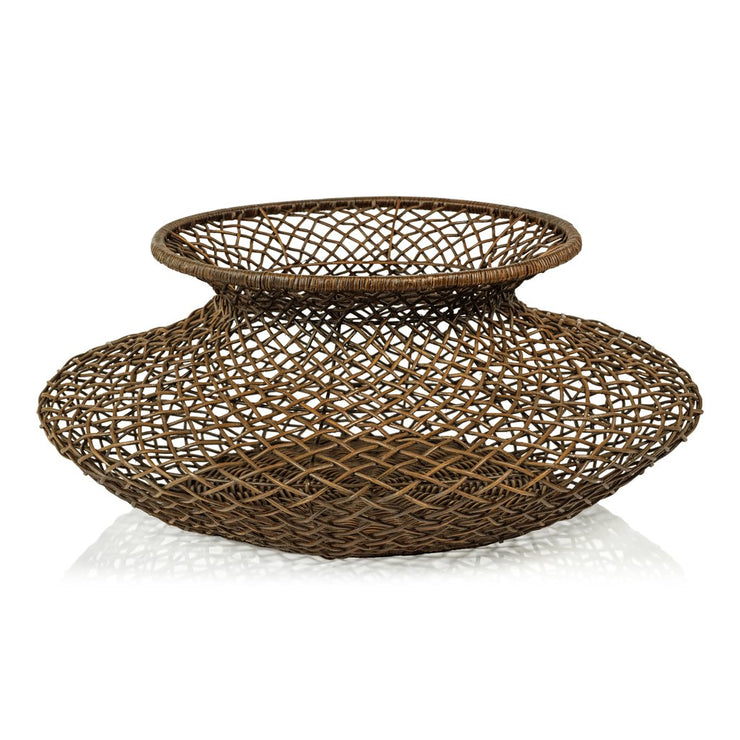 Bastide Loose Weave Rattan Basket / Vase